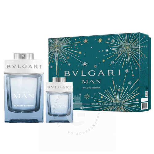 Bvlgari Man Glacial Essence EDP For Him 2 Pcs Gift Set (100 ml +